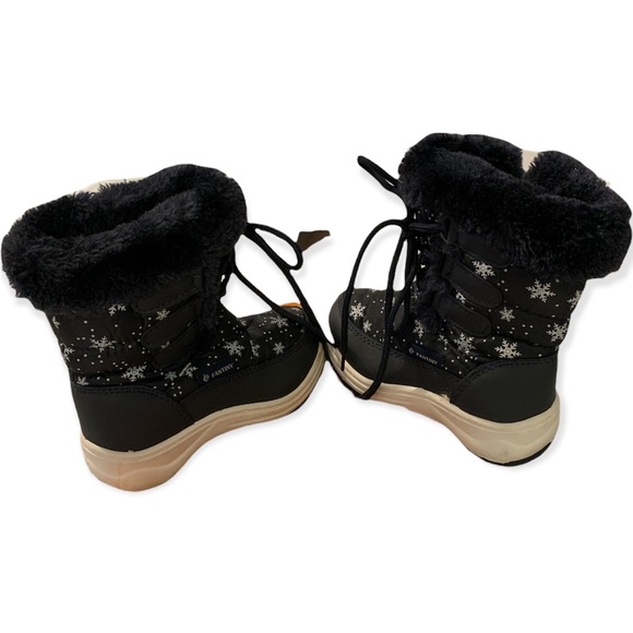Navy Blue Girls’ Snow Boots - Picture 3 of 4